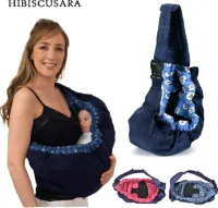 Newborn Draagzak voor Baby - Katoenen Sling voor Borstvoeding en Comfortabele Voorzijde Draagoplossing - Ergonomische Babydraagtas