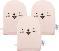 Nifty - Washandjes – 3 x Baby washandje – Voordeelset - Licht Roze