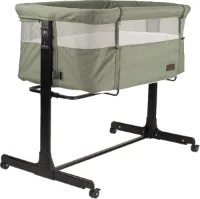 Novi Baby® Goodnight Co-Sleeper - Wieg - Groen Melange - Verstelbaar frame