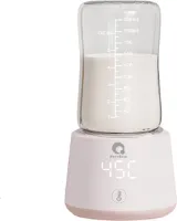 NovoEase Flessenwarmer Baby – Snelle Verwarming in 3 Minuten – Draagbaar & USB Oplaadbaar – 9000mAh Batterij – BPA-vrij – Universeel Geschikt voor 90% van de Babyflessen - Roze