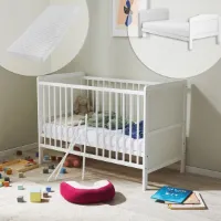 Ombouwbaar Kinderbed 120x60 met Matras en Lattenbodem - Veilig en Comfortabel voor Baby