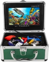 Onderwatervissen videocamera professionele fishfinder met 20 m kabel-transportkoffer en monitor- 1000TVL- 7 inch-zonneklep (EU) .