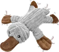 Onverwoestbaar Hondenspeelgoed voor Puppy’s – Pluchen Touwtrekken met Crinkle-Papier, Robuust Kauwspeelgoed voor Kleine, Middelgrote en Grote Honden