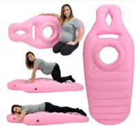 Opblaasbaar Zwangerschapskussen en Yogamat – Comfortabel Lichaamsbed voor Zwangere Vrouwen, Matras voor Slaap en Moederschap Ondersteuning