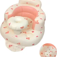Opblaasbare Baby Zitstoel met Rugsteun voor Leren Zitten en Veiligheidsbescherming
