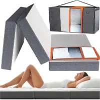 Opvouwbaar Matras 120 x 200 cm voor Gasten - Opvouwbaar Vloermatras - Matras voor een Comfortabele Slaap - Opvouwbaar Matras voor Gasten - Reismatras Bed voor 2 Personen