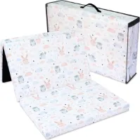 Opvouwbaar Reisbed Matras 60x120 cm - Dikke Matras voor Baby en Kinderen - Uilen Bedrukking