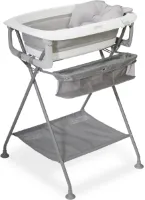 Opvouwbaar babybadje met ergonomisch kussen en opbergruimte - Compact, ruimtebesparend ontwerp voor 0-24 maanden