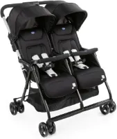 Opvouwbare Dubbele Buggy - Lichte en Compacte Duo-Kinderwagen met Uitschuifbare Kap - Geschikt voor Baby