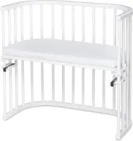 Origineel bijzetbed van massief beukenhout - milieuvriendelijk - verstelbare hoogte - wit gelakt - Co Sleeper