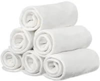 Pack van 6 microvezel inzetstukken voor incontinentiezorg - Wasbaar en herbruikbaar