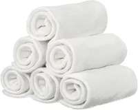 Pack van 6 microvezel inzetstukken voor incontinentiezorg - Wasbaar en herbruikbaar