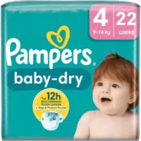 Pampers Baby-Dry Luiers Maat 4 (9-14 kg) – 3 x 22 Stuks - 66 stuks | Tot 12 uur Droog & Comfortabel | Super Absorberend & Lekvrij