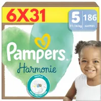 Pampers Harmonie luiers - Maat 5 (11-16KG) - 186 luiers (6x31)