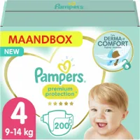 Pampers - Premium Protection - Maat 4 - Maandbox- 200 luiers