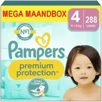 Pampers - Premium Protection - Maat 4 - Mega Maandbox - 288 luiers - 9/14 KG