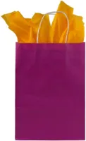 Papieren tas gedraaid handvat 220 + 100 x 300 mm roze - 250 st/ds