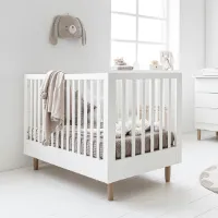 Petite Amélie ® Ledikant - Babybed wit 70x140 cm - meegroeibed 0 - 6 jaar - groeid met je kind mee