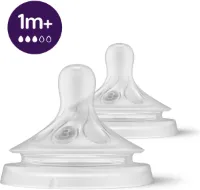 Philips Avent Natuurlijke Zuigreflex – Snelheid 3, 1+ maanden+, 2 stuks - SCY963/02 - Flesspenen