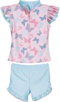 Playshoes - UV - Werend - Zwemset - Roze - Vlinder - Maat 74/80
