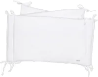 Poetree Kids bedomrander wit - bed bumper baby bed - ledikant bed bumper white 60 x 120/70 x 140