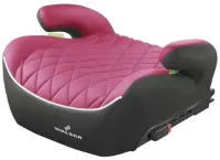 Premium kinderzitverhoger auto ISOFIX 125-150 cm, nieuwste norm 2024 ECE R 129, zwart/roze