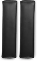QEY Lederen Gordelhoes - Auto Gordel Beschermer - Nek Kussen - Volwassen - Kind - Leder - Leer - 2 Stuks