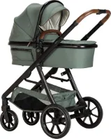 Qute Kinderwagen Q-Journey Groen - Zwart Frame