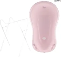 RFWR® Ergonomisch Babybad met Afvoer en Opvouwbare Standaard – Veilig en Comfortabel voor Pasgeborenen