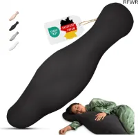 RFWR® Ergonomisch Zijslaapkussen van 100% Katoen - Perfect voor Zwangere Vrouwen