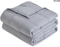 RFWR® Gewichtsdeken 6 kg voor volwassenen - Zachte ademende verzwaringsdeken voor een betere slaap, 135 x 200 cm, grijs