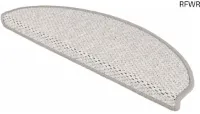 RFWR® Zelfklevende Trapmatten 15 stuks - Sisal-look in Platina 65x21x4 cm