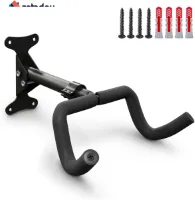 Retadou - Fietswandhouder, fietshouder, hoek en wandafstand instelbaar tot 20 kg, inklapbaar, MTB, racefiets, extra zachte bekleding