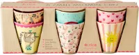 Rice melamine drinkbekerset kinderen, Funky Prints, medium, 6 stuks