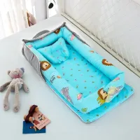 RoyaLuxe - Matras Baby - Matras - Met Kussen - Matrassen - Slaapnest - Bed - Bed Baby - Wieg Verwijderbaar Slaapnest - Katoen