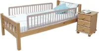 Safetots Dubbelzijdig Houten Bedrekjes, Grijs, 38cm H x 140cm Breed