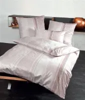 Satijnen dekbedovertrek set - mauve - 2-delig - 135 x 200 cm