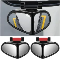 Selbro ® 2-in-1 Auto Dodehoekspiegel Set, 360 Graden Draaibaar, Verstelbare Groothoek Achteruitkijkspiegel, Universeel Geschikt voor Auto