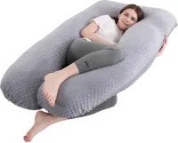 Selbro ® Ergonomisch U-vormig Lichaamskussen voor Comfortabele Nachtrust en Ondersteuning
