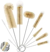 Selbro ® Set van 9 Flessenborstels met Lange Handgreep - Multifunctionele Reinigingsborstels voor Flessen, Glazen en Rietjes
