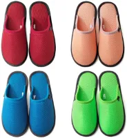 Set gastenpantoffels - ademend, antislip, wasbaar - verschillende kleuren