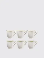 Set of Six Porcelain Tea Cups for Elegant Tea Time Unisex - Multicolor