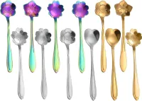 Set van 12 Herbruikbare Dessertlepels voor IJs, Cake, Pudding en Yoghurt