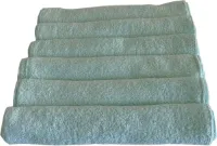 Set van 12 spuugdoekjes badstof mint