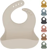 Siliconen slabbetje babyslabbetje met opvangbak, siliconen slabbetje voor jongens en meisjes, BPA-vrij en waterdicht, afwasbaar, ergonomische babyslabbetje voor peuters