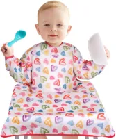 Slabbetjes met Lange Mouwen - Waterdichte Babyslabbetje - Zachte Slabbetje met Diverse patronen - Van 6 Maanden tot 3 Jaar Oud.