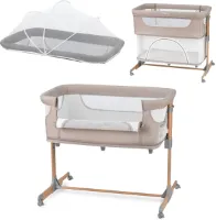 Slim 4-in-1 Kinderbed - Reisbed, Box en Babybed tot 15 kg met Verstelbare Hoogte en Comfortabel Matras
