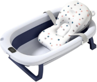 SoftSteps Babybadje 3 in 1 opvouwbaar - Inclusief badkussen - Thermometer ingebouwd