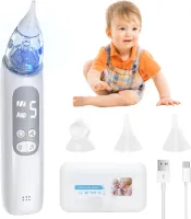 Solacis Neusreiniger baby - Neuszuiger baby - Elektrische neuszuiger - Neusreiniger baby elektrisch - Must have voor uw baby!