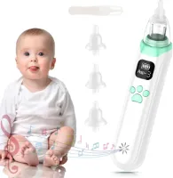 Solacis Neusreiniger baby - Neuszuiger baby - Elektrische neuszuiger - Neusreiniger baby elektrisch - Must have voor uw baby!